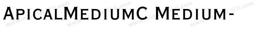 ApicalMediumC Medium字体转换